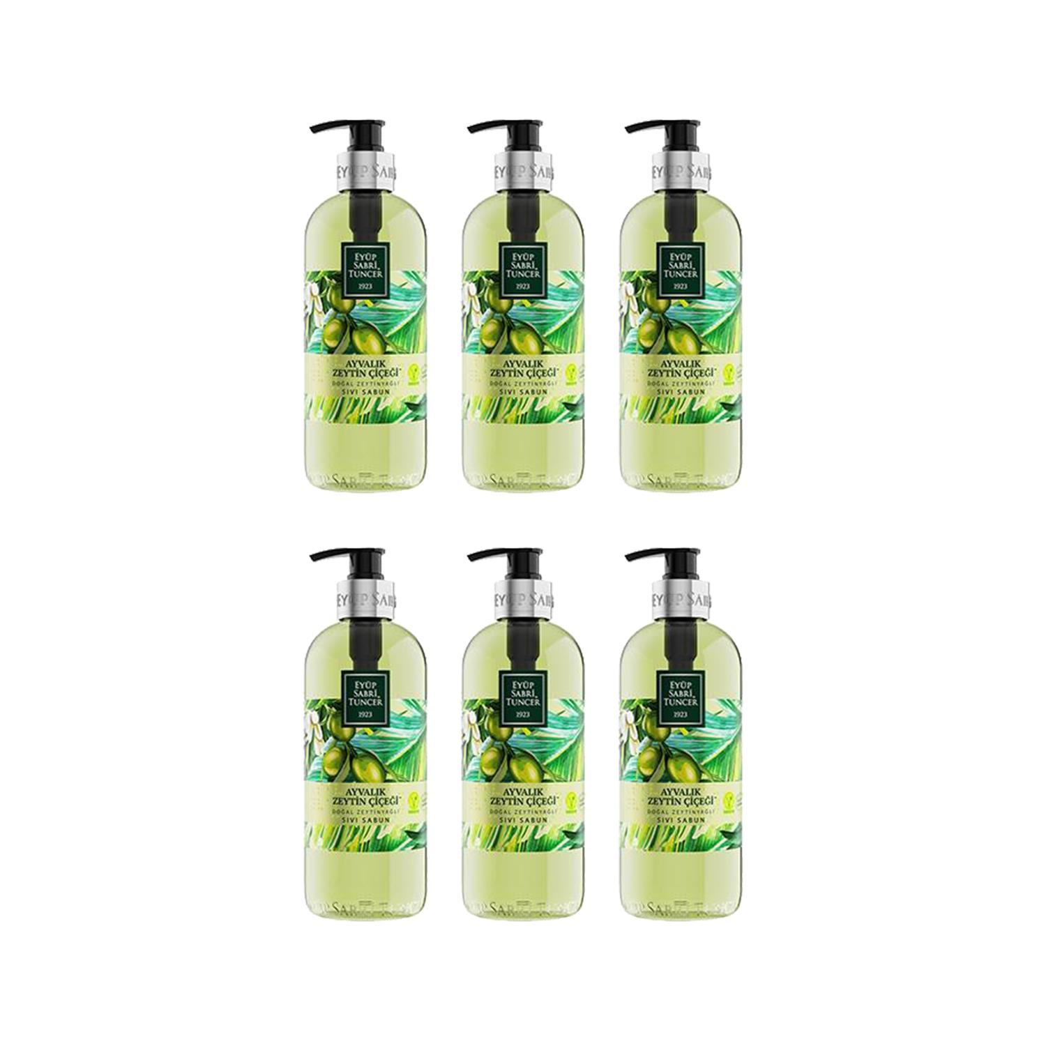 Eyüp Sabri Tuncer Ayvalık Zeytin Çiçeği Doğal Zeytinyağlı Sıvı Sabun 500 ml - 6 Adet
