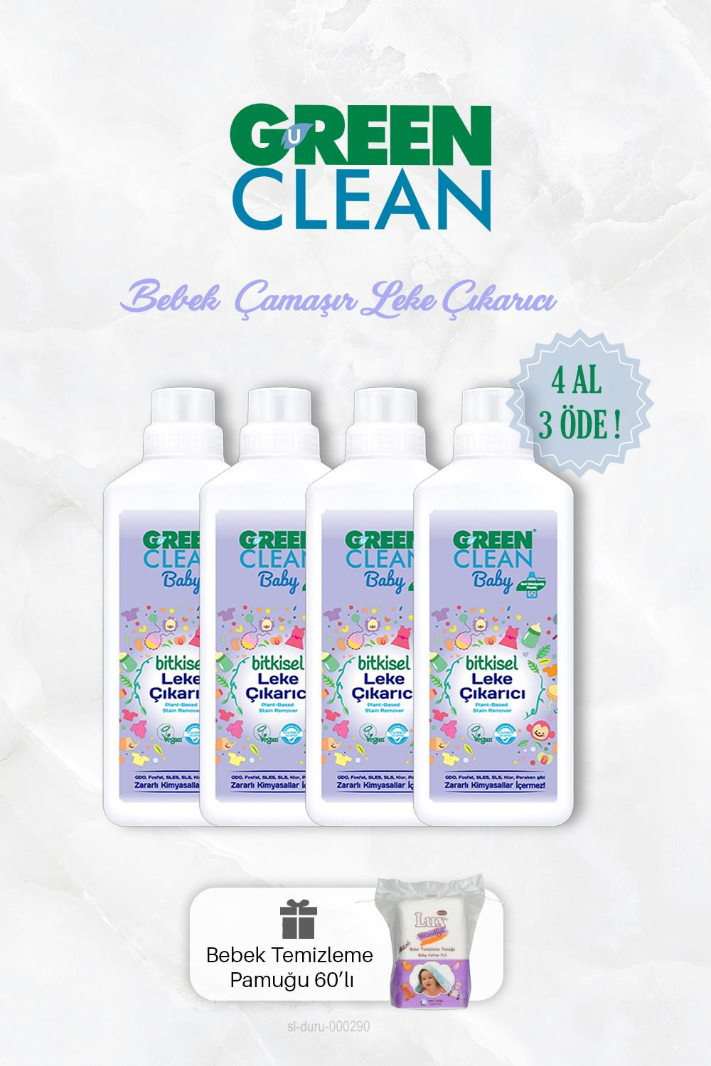 4 AL 3 ÖDE Bitkisel Bebek Leke Çıkarıcı 1000 ml