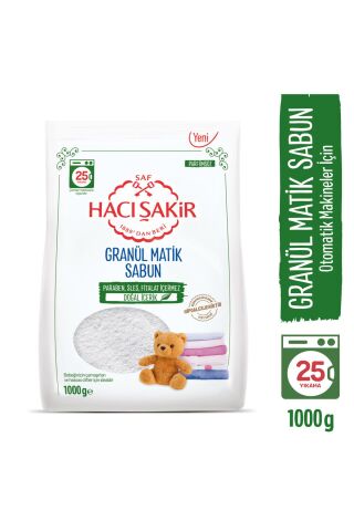 Hacı Şakir Granül Matik Bebekler ve Hassas Ciltler İçin Çamaşır Deterjanı 1000 gr