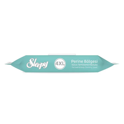 Sleepy 4XL Perine Bölgesi Vücut Temizleme Havlusu 50 yaprak