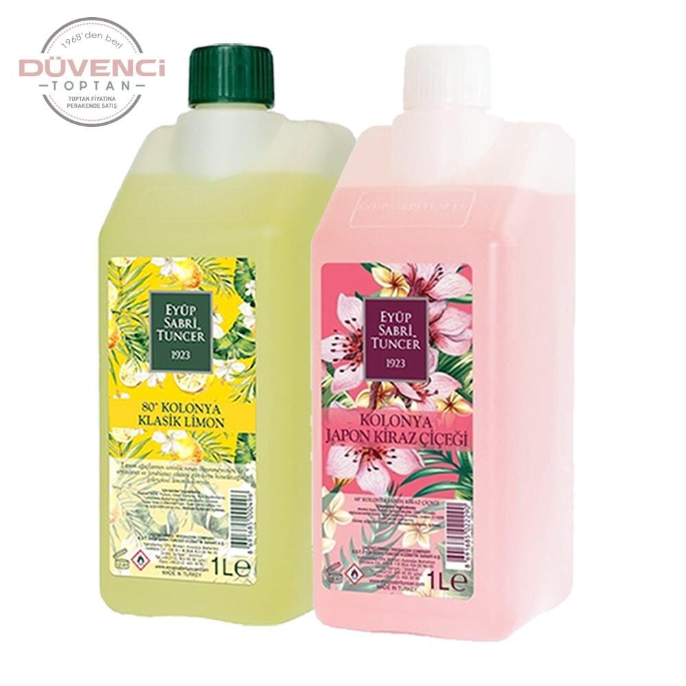 Eyüp Sabri Tuncer Klasik Limon ve Japon Kiraz Çiçeği Kolonyası Yedek Şişe 1 Litre