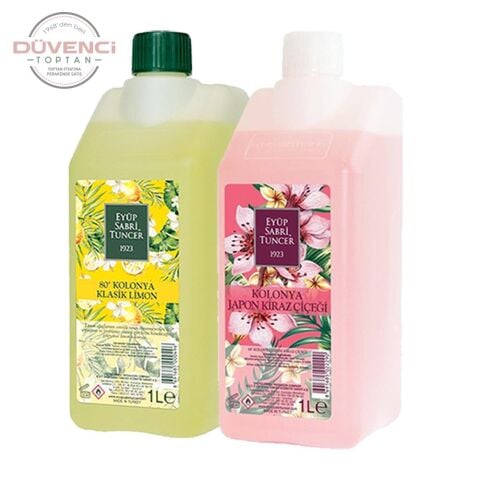 Eyüp Sabri Tuncer Klasik Limon ve Japon Kiraz Çiçeği Kolonyası Yedek Şişe 1 Litre