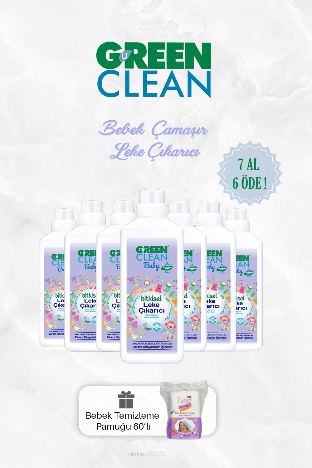 7 AL 6 ÖDE Bitkisel Bebek Leke Çıkarıcı 1000 ml