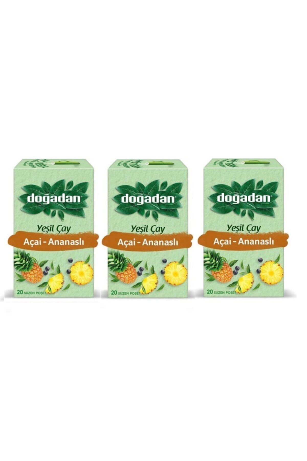 Doğadan Yeşil Çay Açai Ananaslı 20’Li x 3