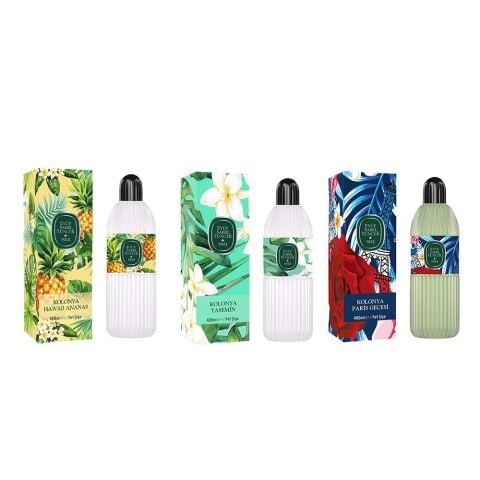 Eyüp Sabri Tuncer Kolonya Hawaii Ananas, Yasemin ve Paris Gecesi Pet Şişe 400 ml