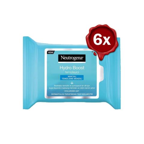 Neutrogena Hydro Boost Makyaj Temizleme Mendili 25' li x 6