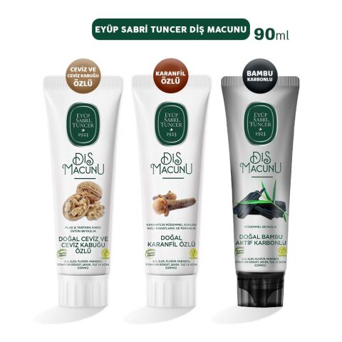 Eyüp Sabri Tuncer Diş Macunu Karanfil, Bambu ve Ceviz 90 ml