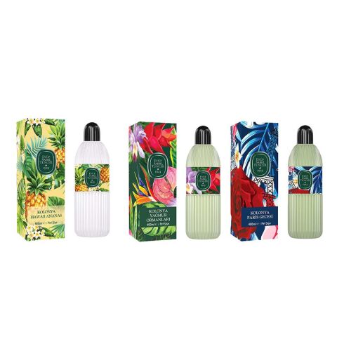 Eyüp Sabri Tuncer Kolonya Hawaii Ananas, Yağmur Ormanları ve Paris Gecesi Pet Şişe 400 ml