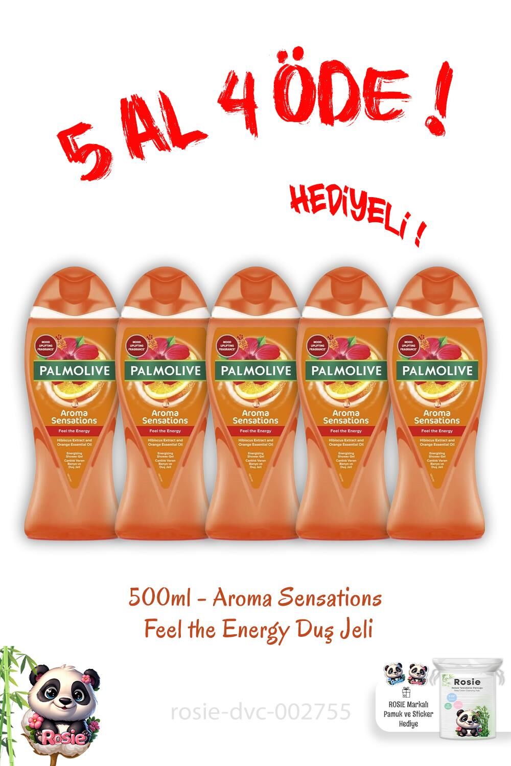 Aroma Sensations Feel The Energy Duş Jeli 500 Ml 5 Al 4 Öde