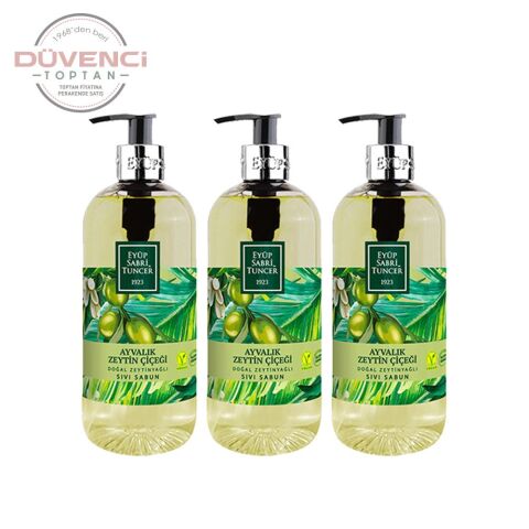 Eyüp Sabri Tuncer Doğal Zeytinyağlı Sıvı Sabun Ayvalık Zeytin Çiçeği 500 ml x3 Adet