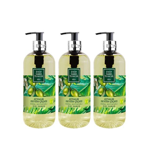 Eyüp Sabri Tuncer Doğal Zeytinyağlı Sıvı Sabun Ayvalık Zeytin Çiçeği 500 ml x3 Adet