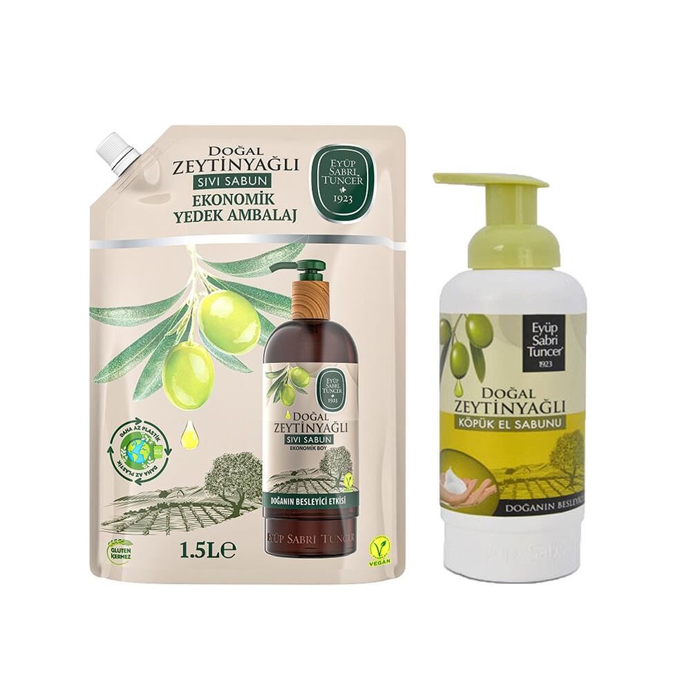 Eyüp Sabri Tuncer Sıvı Sabun Zeytinyağlı ve Köpük El Sabunu Zeytinyağlı
