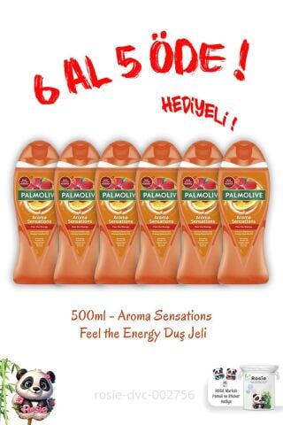 Duş Jeli 500 Ml 6 Al 5 Öde Aroma Sensations Feel The Energy