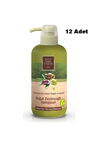 Doğal Zeytinyağlı Şampuan 600 ml X 12 Adet