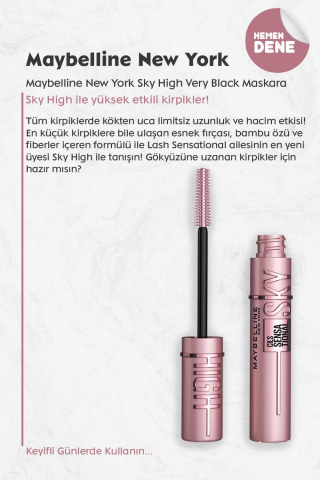Maybelline New York Sky High Very Black Maskara