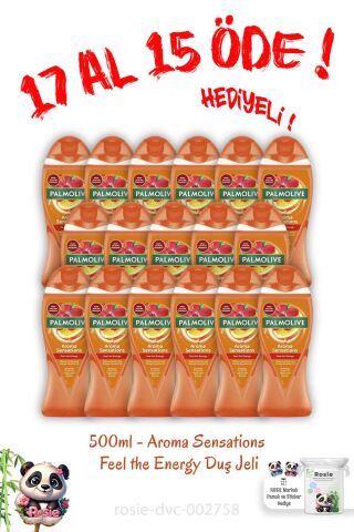 17 Al 15 Öde Aroma Sensations Feel The Energy Duş Jeli 500 Ml