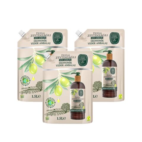 Eyüp Sabri Tuncer Sıvı Sabun Zeytinyağlı 1500 ml x 3