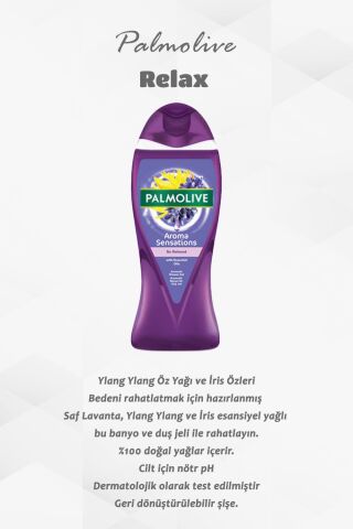 Palmolive 3'lü Duş Jeli İncir 250 ml, Feel the energy 500 ml, Relax 500 ml, ROSIE hediye