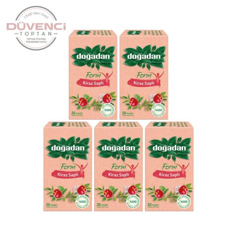 Doğadan Form Çay Kiraz Saplı 20'li x 5 Adet