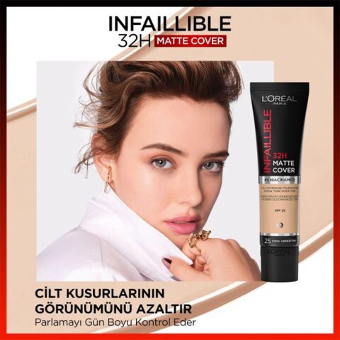 Loreal Paris Infaillible Matte Cover Fondöten SPF25 Warm Undertone 115