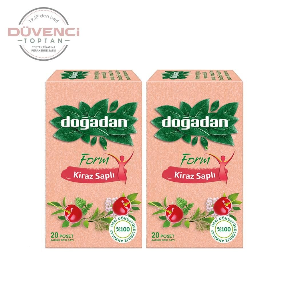 Doğadan Form Çay Kiraz Saplı 20'li x 2 Adet