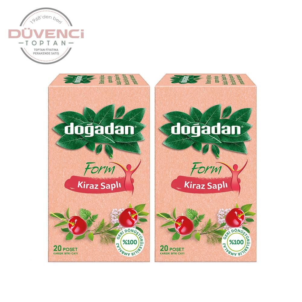 Doğadan Form Çay Kiraz Saplı 20'li x 2 Adet