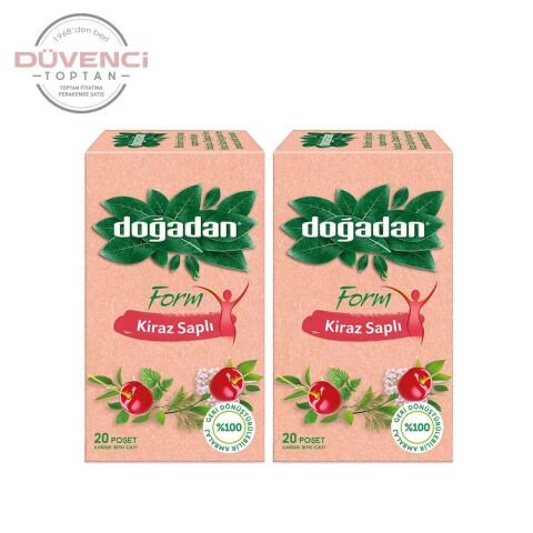 Doğadan Form Çay Kiraz Saplı 20'li x 2 Adet