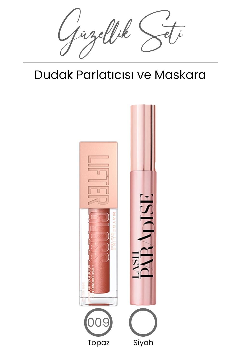 Loreal Paris Lash Paradise Maskara Ekstra ve Lifter Gloss 009 Topaz
