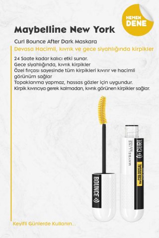 Maybelline New York Curl Bounce After Dark Maskara