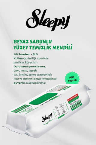 300 Adet Easy Clean Havlu, Amber Oda Kokusu Hediyeli