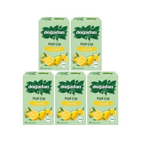 Doğadan Yeşil Çay Limonlu 20'li x 5 Adet