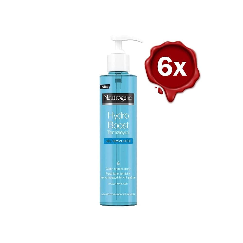 Neutrogena Hydro Boost Water Gel Temizleyici 200 ml x 6