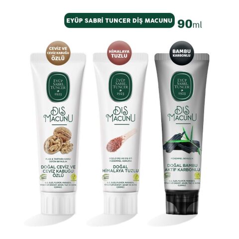 Eyüp Sabri Tuncer Diş Macunu Bambu, Ceviz ve Himalaya 90 ml
