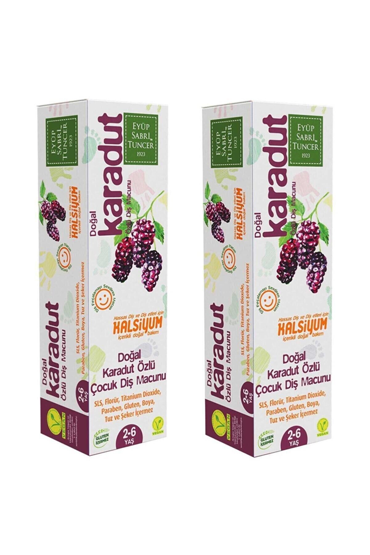 Eyüp Sabri Tuncer Doğal Karadut Özlü 2 - 6 Yaş Diş Macunu 60 ml x 2