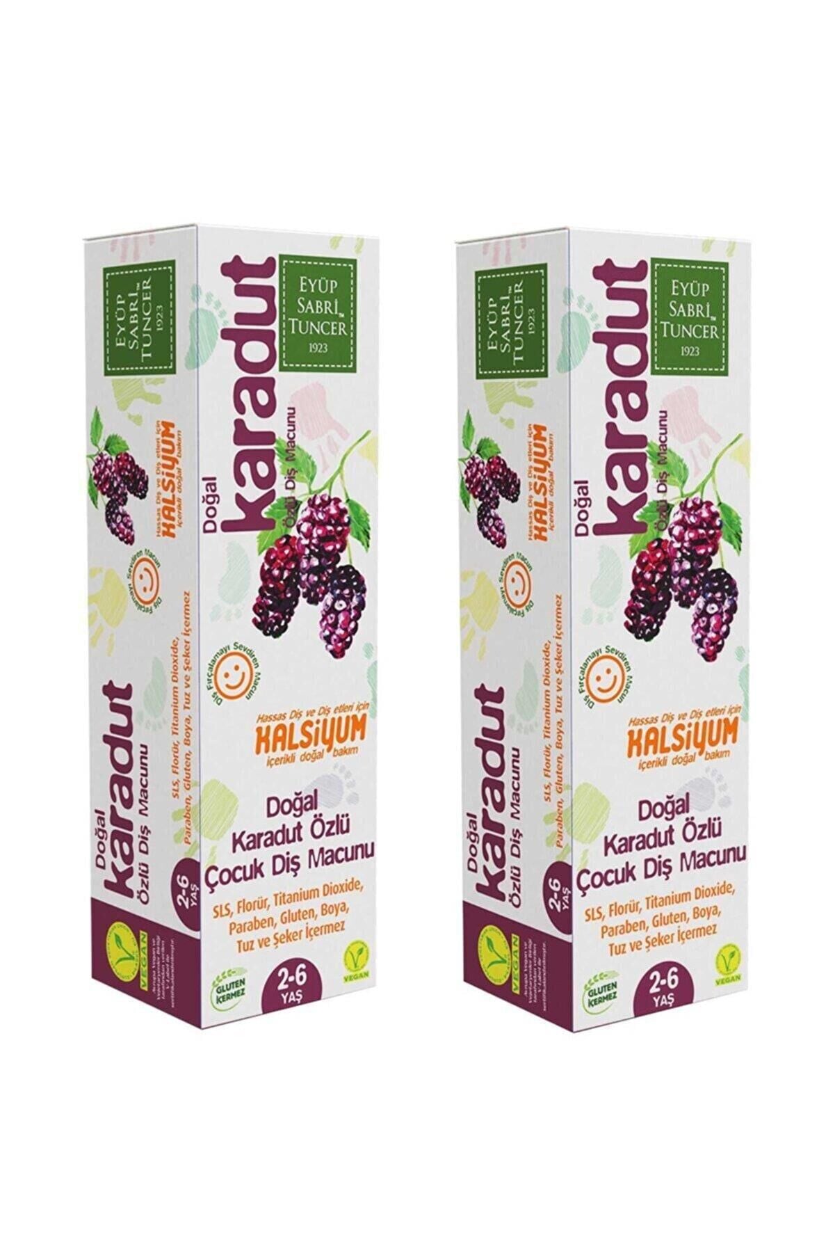 Eyüp Sabri Tuncer Doğal Karadut Özlü 2 - 6 Yaş Diş Macunu 60 ml x 2