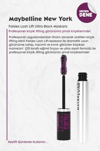 Maybelline New York Falsies Lash Lift Ultra Black Maskara