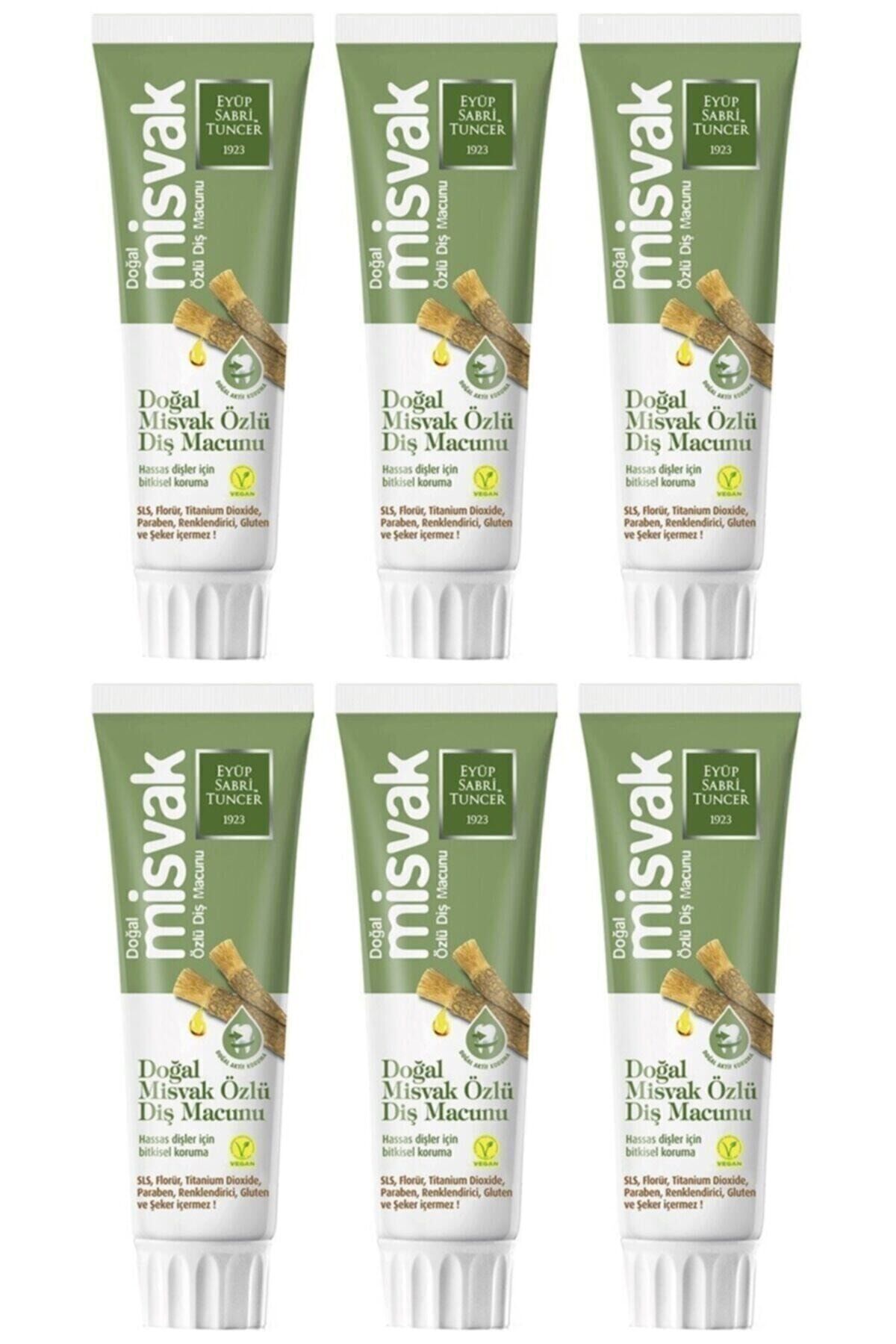 Eyüp Sabri Tuncer Doğal Misvak Özlü Diş Macunu 75 ML x 6