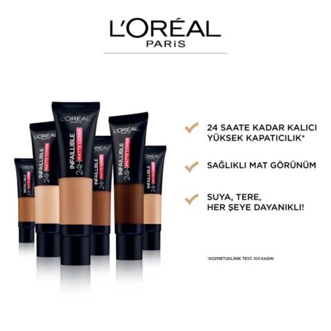 Loreal Paris Infaillible 24H Matte Cover Fondöten True Beige 130