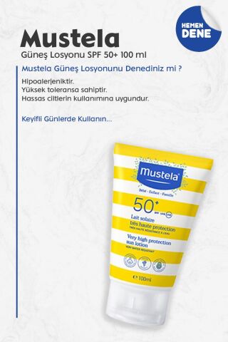 Mustela Güneş Losyonu SPF 50+ 100 ml