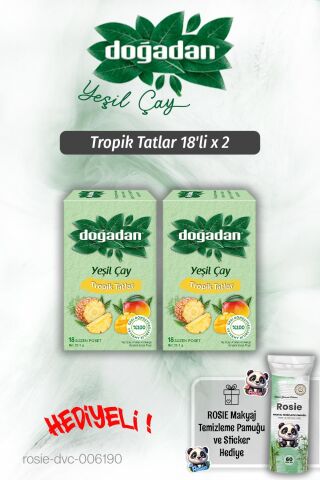 Doğadan Tropik Tatlar 18'li x 2 ve Rosie Pamuk Hediyeli