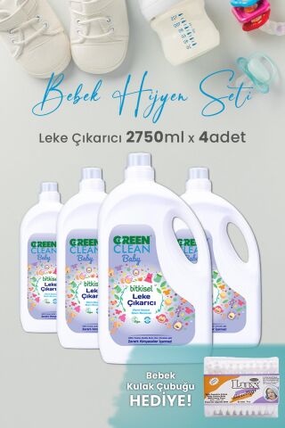 Green Clean Baby Leke Çıkarıcı 2.75 L x 4 Adet ve Hediyeli