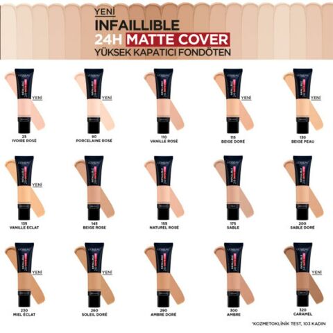 Loreal Paris Infaillible 24H Matte Cover Fondöten Rose Porcelain 90
