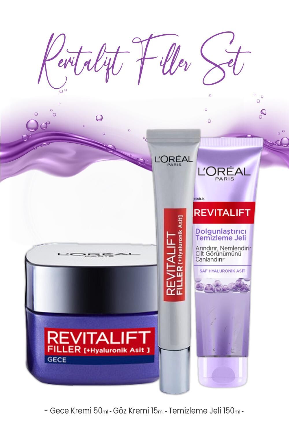 Loreal Paris Revitalift Filler Bakım Seti