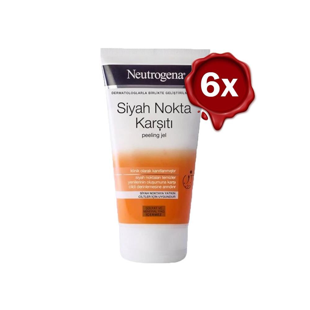 Neutrogena Siyah Nokta Karşıtı Peeling 150 ml x 6