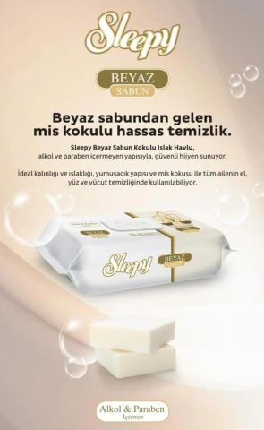 Sleepy  Kolay Temizlik Islak Mendil Seti 3'lü ve ROSIE