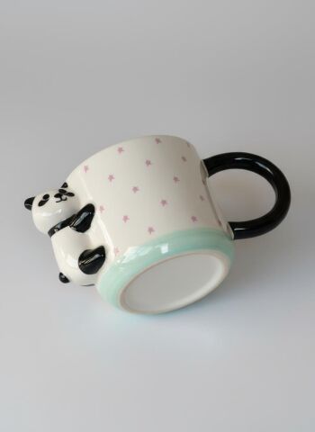 Yıldız Desenli Kupa Panda Figürlü 425 ml