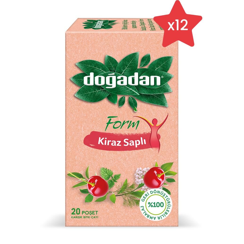 Doğadan Form Çay Kiraz Saplı x 12