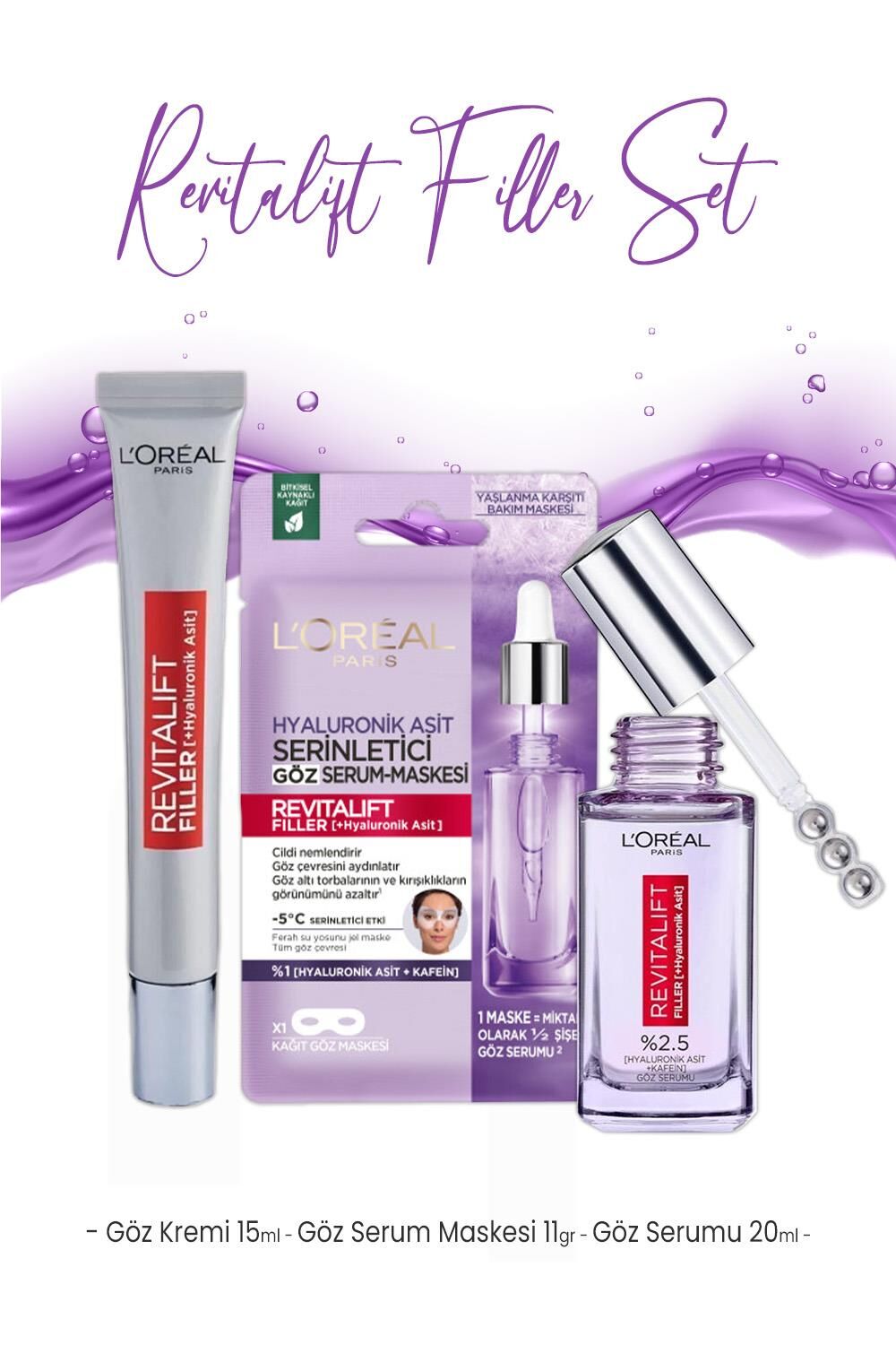 Loreal Paris Revitalift Filler Bakım Seti 2