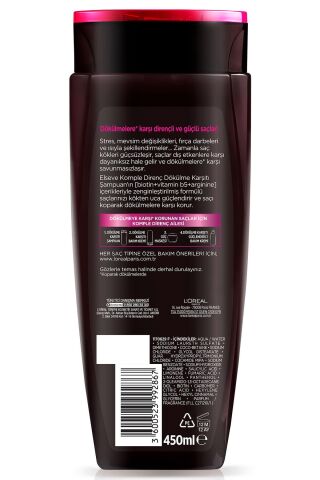 Elseve Komple Direnç Dökülme Karşıtı Şampuan 450 ml x 3 Adet