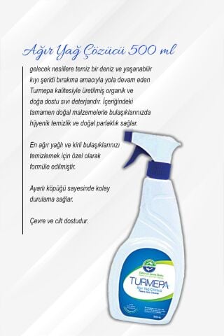 5 Al 4 Öde Ağır Yağ Sökücü Turmepa 500 ML ve Rosie Pamuk